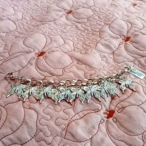 Butterfly Charm Bracelet 7.5 inches